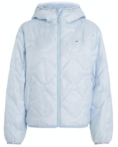 Tommy Hilfiger Tjw Quilted Tape Hood Puffer Ext Dw0dw17242 Padded Jackets - Blue