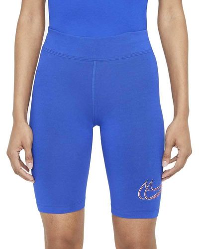Nike Sportswear Essential Dance Bike Shorts - Blau