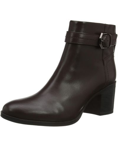 Geox D NEW ASHEEL A ANKLE BOOTS COFFEE_41 EU - Nero
