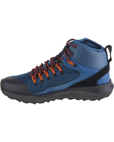 Columbia S Trailstorm Waterproof Mid Rise Trekking And Hiking Boots - Blue