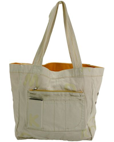 Mandarina Duck Shopping V2T03 Shopper Cotton Tasche Henkeltasche Bag 30x30x12 cm - Grau