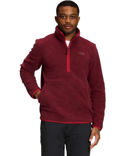 The North Face Dunraven Sherpa 1⁄4 Zip Pullover - Rot