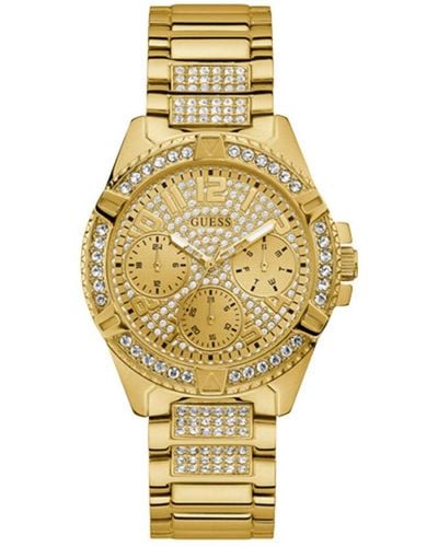 Guess Analoog Horloge Kwarts Met Roestvrijstalen Armband W1156l2 - Metallic