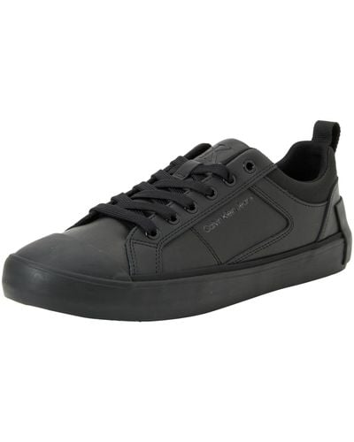 Calvin Klein Vulcanized Low Laceup Mix In Uc Ym0ym00894 Trainer - Black