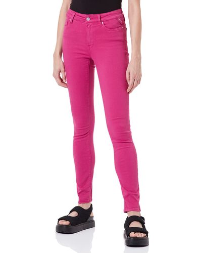Replay Luzien Hyperflex Colour Xlite Jeans - Pink
