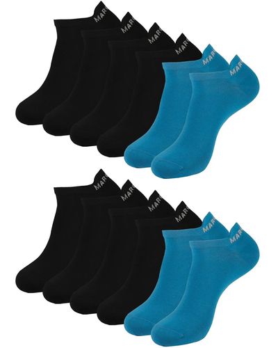 Marc O' Polo Casual Organic Cotton Sneaker Socken 6 Paar - Blau