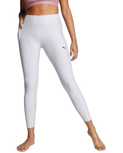 PUMA S Your Move Yogini Luxe 7/8 Performance Tights Spring Lavender S - White
