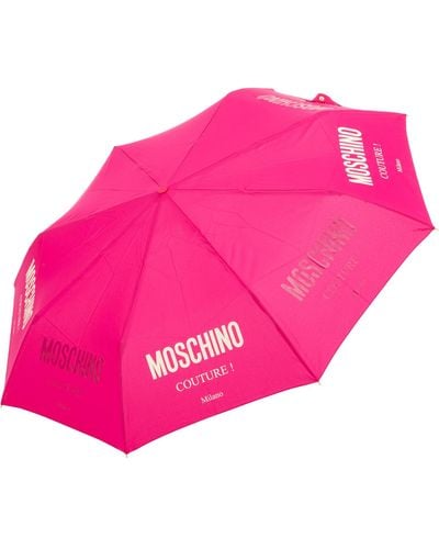 Moschino Damen openclose Regenschirm fuchsia - Pink
