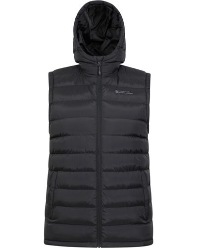 Mountain Warehouse Water-resistant Isotherm Sleeveless Jacket With Side Pockets - Black