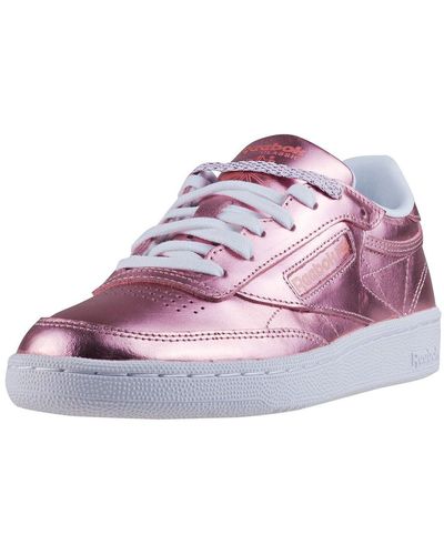 Reebok Damen Club C 85 S Shine Sneaker - Pink