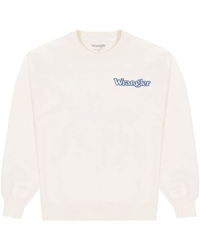 Wrangler Graphic Crew Sweater - Weiß