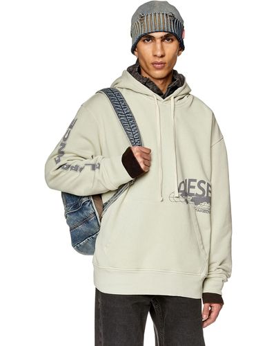 DIESEL S-macs L1 Hooded Sweatshirt - Natural