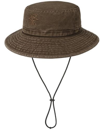 Rip Curl Searchers Mid Brimcurl Fabric Hat Summer Hat Fishing Hat - Brown