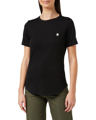 G-Star RAW Mysid Short Sleeve Round Neck T-shirt - Black