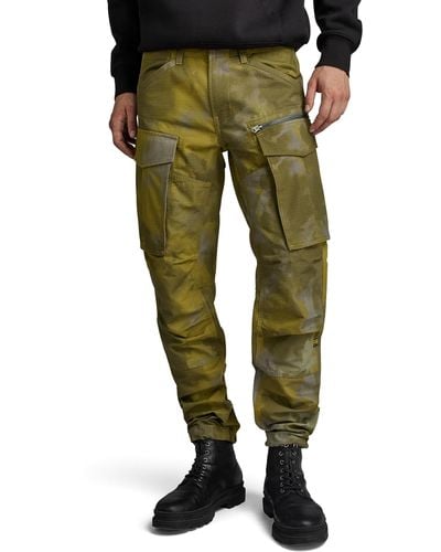 G-Star RAW Pantalones Rovic Zip 3D Regular Tapered Para Hombre - Verde