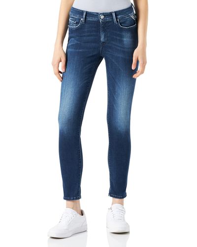 Replay Luzien White Shades Jeans - Blu