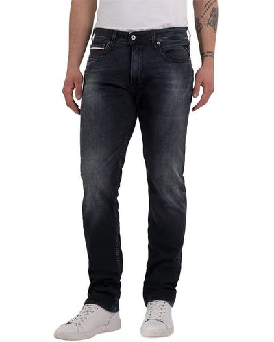 Replay Men's Jeans With Power Stretch - Blue