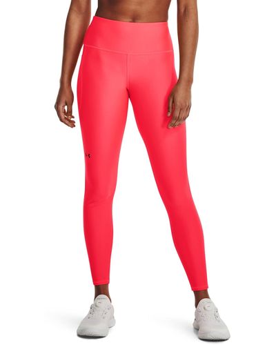 Under Armour S Heatgear Armor High Waisted Pocketed No-slip Leggings, - Red