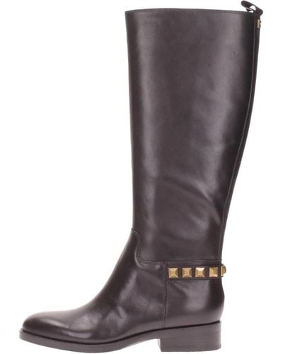 Guess Bossy Boots Leather Black D24gu46 Fl8yolea11 - Brown