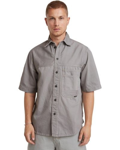 G-Star RAW Double Pocket Relaxed s Shirt - Grau