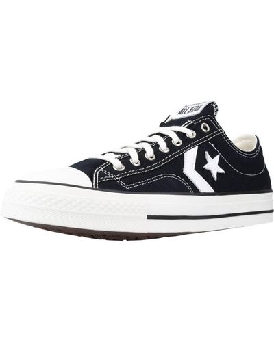 Converse Navy & White Star Player Re-mastered Trainers - Blue