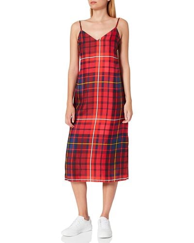 Tommy Hilfiger Jennifer Slipdress Jurk - Rood