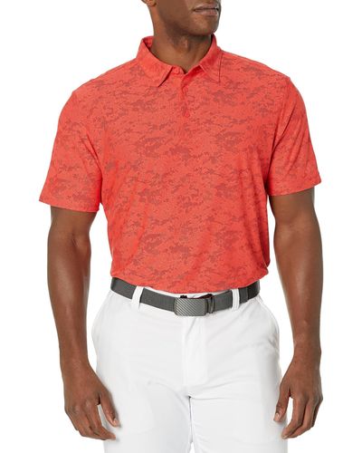 adidas Textured Jacquard Golf Polo Shirt