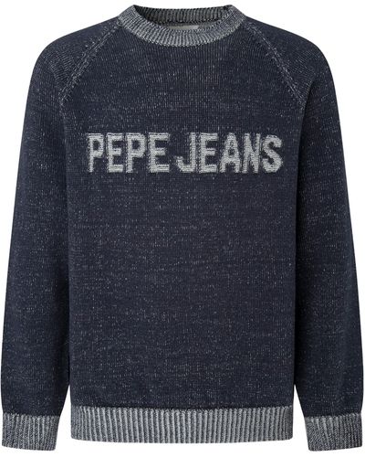 Pepe Jeans Stepney Un Sweatshirt Pullover - Bleu