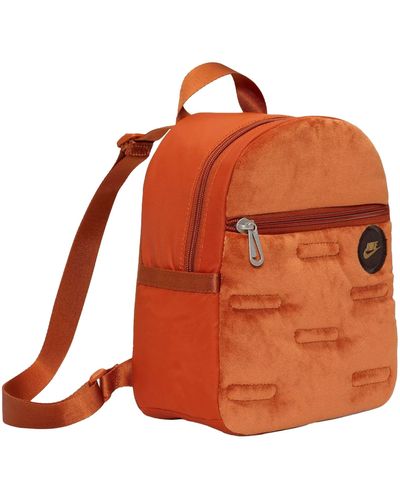 Nike Sportswear Futura 365 Velour Mini Backpack - Orange