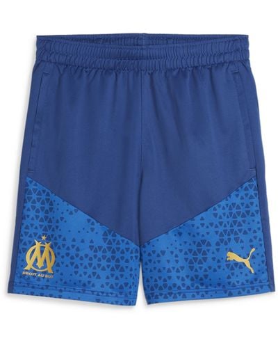 PUMA Olympique De Marseille Football Training Shorts Size Xl - Blue