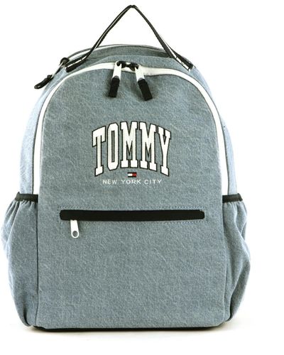 Tommy Hilfiger New Youth Backpack Denim Denim Blue - Blau