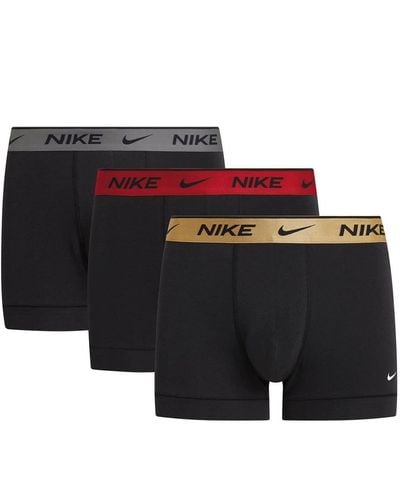 Nike Lot de 3 boxers Trunk pour homme - Noir
