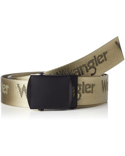 Wrangler Logo Webbing Belt Cintura - Nero