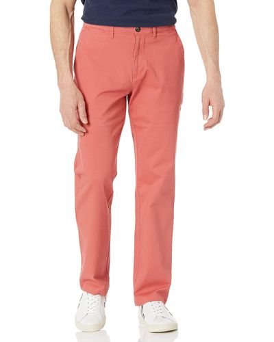 Amazon Essentials Classic-fit Casual Stretch Chino Pant - Red