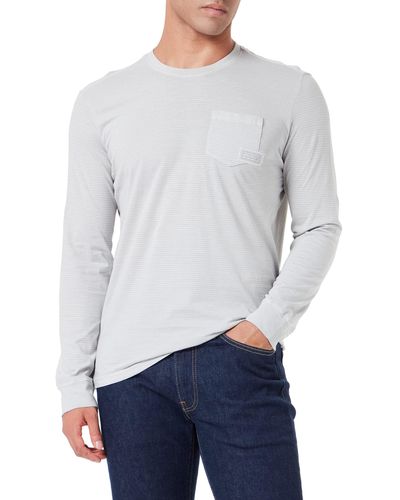 Tom Tailor Langarmshirt mit Brusttasche 1032931 - Weiß