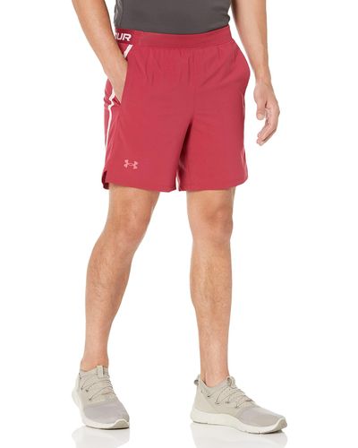 Under Armour Launch Stretch Woven 7-inch Wordmark Shorts - Multicolor