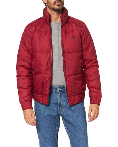 G-Star RAW Meefic Quilted Jacke Uomo - Rosso