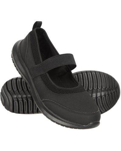 Mountain Warehouse Neoprene Upper Trainers With Mesh Lining & Eva Footbed - Spring Summer - Black