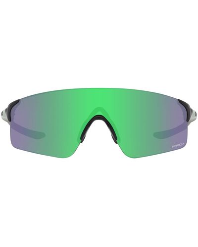 Oakley Oo9454a Evzero Blades Low Bridge Fit Rectangular Sunglasses - Green