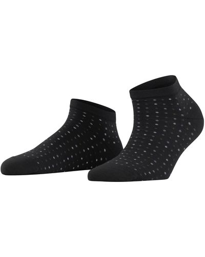 FALKE Multispot W Sn Cotton Low-cut Patterned 1 Pair Trainer Socks - Black