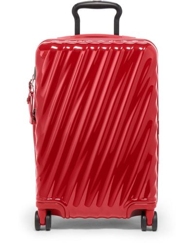 Tumi Hard Shell Carry On Bagagli - Rolling Carry On Bagagli per aerei e viaggi - Rosso