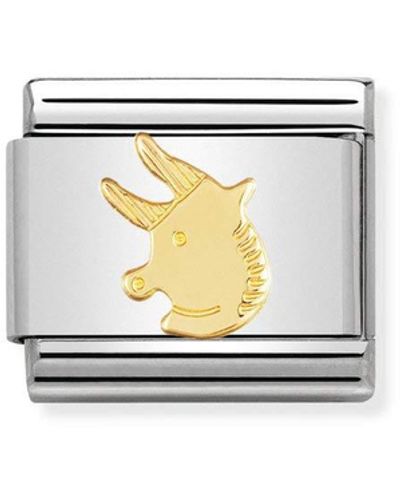 Nomination Composable Classic Star Sign Taurus Stainless Steel And 18k Gold - Metallic