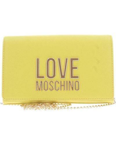Love Moschino Borsa Donna lettering logo gold jc4127pp unica giallo lime