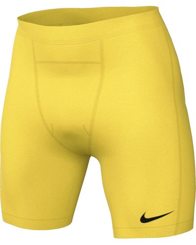 Nike Mid Thigh Length Tight M Nk Df Strike Np Short - Geel