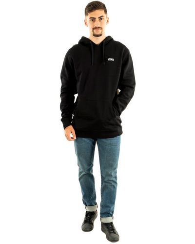 Vans Man Hooded Sweatshirt Vn0a7ydvblk Core Basic Po Fleece M - Black