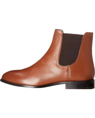 FIND 's Leather Chelsea Boots - Brown