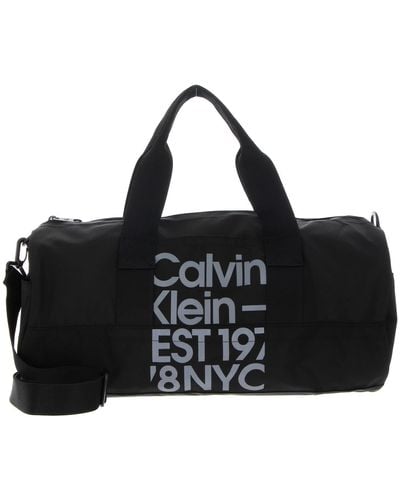 Calvin Klein CKJ Sport Essentials Duffle38 GR Black/Overcast Grey Print - Noir