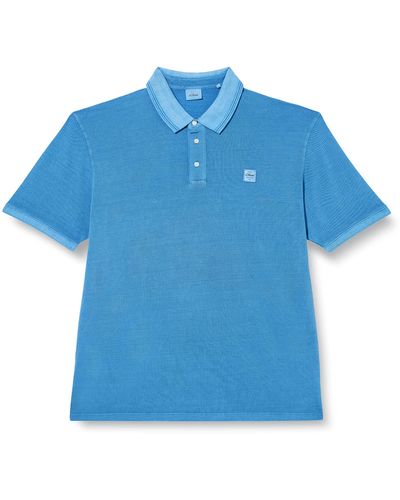 S.oliver Big Size Poloshirt Kurzarm - Blau