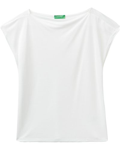Benetton 3nlhd106x T-Shirt - Weiß