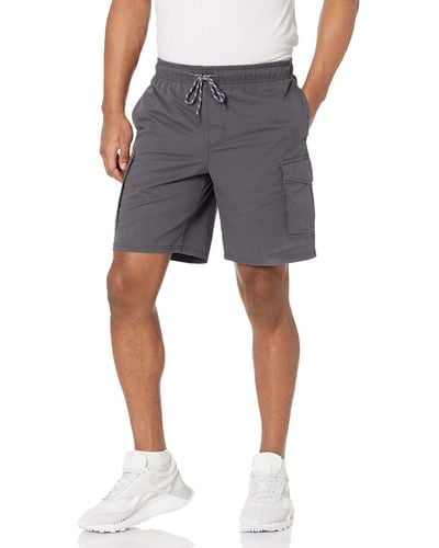 Amazon Essentials Elastischer Taille Cargo-Shorts - Grau